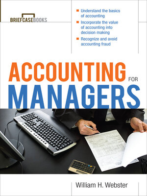 cover image of Accounting for Managers